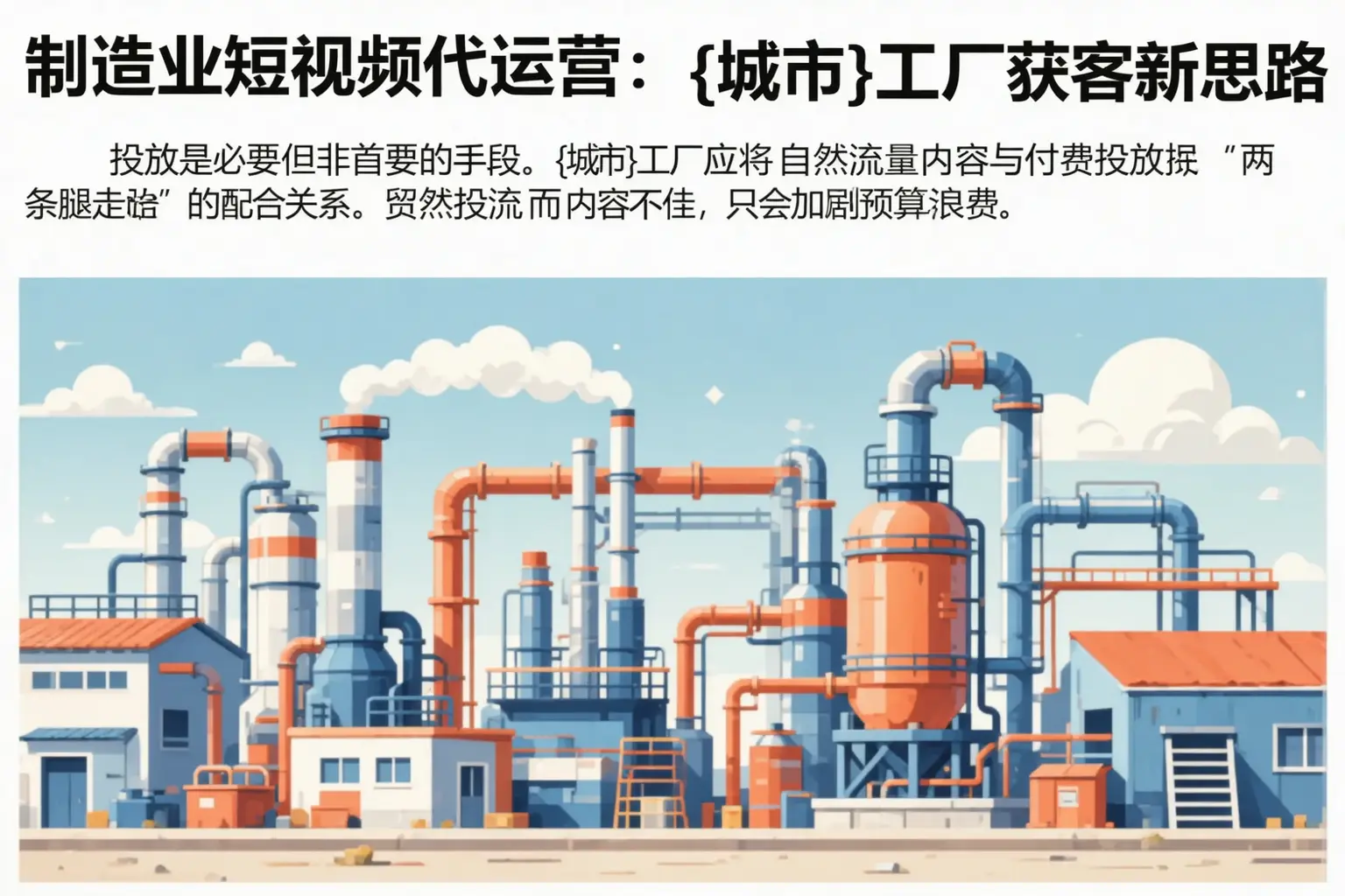 制造业短视频代运营：滴道工厂获客新思路